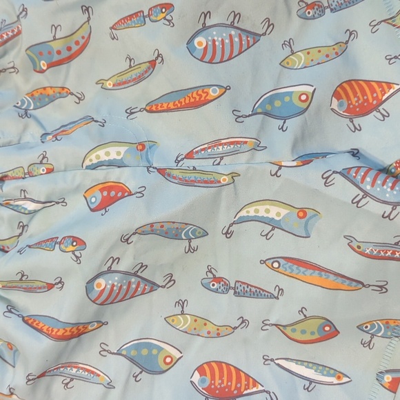 Mud Pie Kids Swim Shorts with Fish Print/ 4-5T/ NWOT - Picture 2 of 4